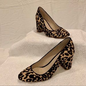 Like new leopard pony hair pumps